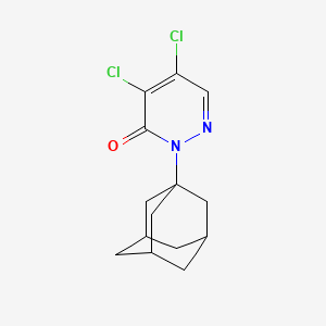 molecular formula C14H16Cl2N2O B5454403 2-(ADAMANTAN-1-YL)-4,5-DICHLORO-2,3-DIHYDROPYRIDAZIN-3-ONE 