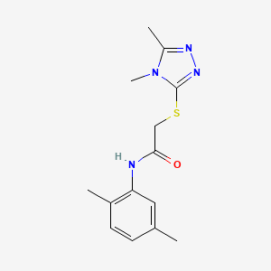 N-(2,5-dimethylphenyl)-2-[(4,5-dimethyl-4H-1,2,4-triazol-3-yl)sulfanyl]acetamide