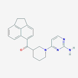 [1-(2-aminopyrimidin-4-yl)piperidin-3-yl](1,2-dihydroacenaphthylen-5-yl)methanone