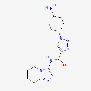 1-(cis-4-aminocyclohexyl)-N-(5,6,7,8-tetrahydroimidazo[1,2-a]pyridin-3-yl)-1H-1,2,3-triazole-4-carboxamide