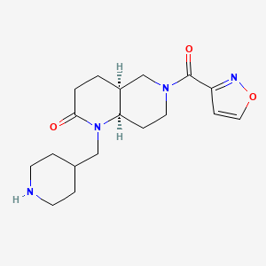 rel-(4aS,8aR)-6-(3-isoxazolylcarbonyl)-1-(4-piperidinylmethyl)octahydro-1,6-naphthyridin-2(1H)-one hydrochloride