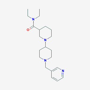 molecular formula C21H34N4O B5454494 N,N-diethyl-1'-(pyridin-3-ylmethyl)-1,4'-bipiperidine-3-carboxamide 