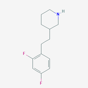 3-[2-(2,4-difluorophenyl)ethyl]piperidine hydrochloride