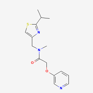 N-[(2-isopropyl-1,3-thiazol-4-yl)methyl]-N-methyl-2-(pyridin-3-yloxy)acetamide