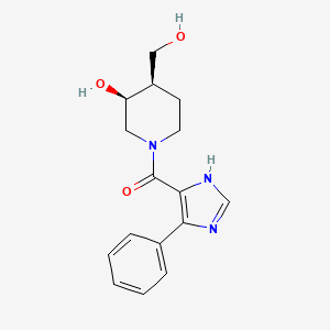 (3S*,4R*)-4-(hydroxymethyl)-1-[(4-phenyl-1H-imidazol-5-yl)carbonyl]-3-piperidinol