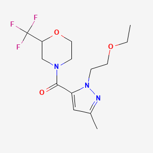 4-{[1-(2-ethoxyethyl)-3-methyl-1H-pyrazol-5-yl]carbonyl}-2-(trifluoromethyl)morpholine