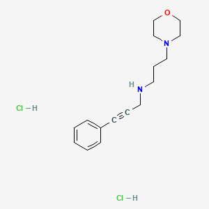 molecular formula C16H24Cl2N2O B5454589 N-[3-(4-morpholinyl)propyl]-3-phenyl-2-propyn-1-amine dihydrochloride 