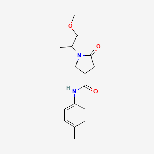 1-(1-methoxypropan-2-yl)-N-(4-methylphenyl)-5-oxopyrrolidine-3-carboxamide