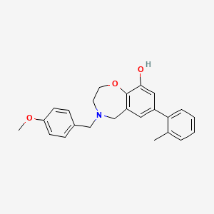 4-(4-methoxybenzyl)-7-(2-methylphenyl)-2,3,4,5-tetrahydro-1,4-benzoxazepin-9-ol