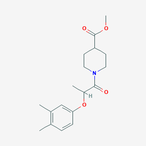 methyl 1-[2-(3,4-dimethylphenoxy)propanoyl]-4-piperidinecarboxylate