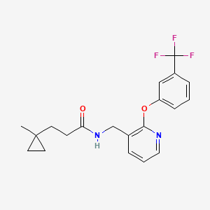 3-(1-methylcyclopropyl)-N-({2-[3-(trifluoromethyl)phenoxy]pyridin-3-yl}methyl)propanamide