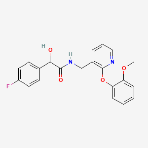 2-(4-fluorophenyl)-2-hydroxy-N-{[2-(2-methoxyphenoxy)pyridin-3-yl]methyl}acetamide