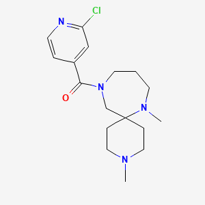 molecular formula C17H25ClN4O B5454785 11-(2-chloroisonicotinoyl)-3,7-dimethyl-3,7,11-triazaspiro[5.6]dodecane 