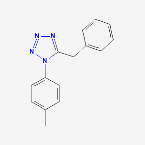 molecular formula C15H14N4 B5454787 5-benzyl-1-(4-methylphenyl)-1H-tetrazole 