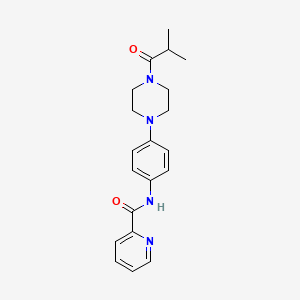 N-[4-[4-(2-methylpropanoyl)piperazin-1-yl]phenyl]pyridine-2-carboxamide