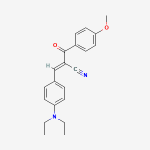 3-[4-(diethylamino)phenyl]-2-(4-methoxybenzoyl)acrylonitrile