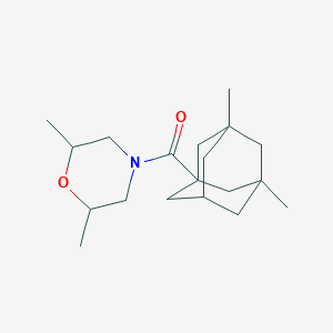 4-[(3,5-dimethyl-1-adamantyl)carbonyl]-2,6-dimethylmorpholine