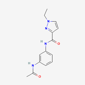 N-[3-(acetylamino)phenyl]-1-ethyl-1H-pyrazole-3-carboxamide