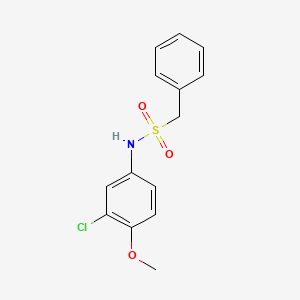 N-(3-chloro-4-methoxyphenyl)-1-phenylmethanesulfonamide