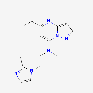 5-isopropyl-N-methyl-N-[2-(2-methyl-1H-imidazol-1-yl)ethyl]pyrazolo[1,5-a]pyrimidin-7-amine