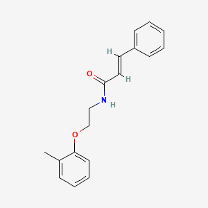 molecular formula C18H19NO2 B5454901 N-[2-(2-methylphenoxy)ethyl]-3-phenylacrylamide 