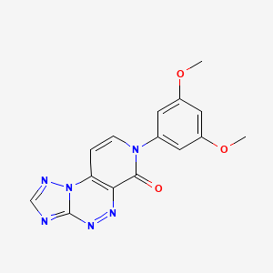 molecular formula C15H12N6O3 B5454951 7-(3,5-dimethoxyphenyl)pyrido[4,3-e][1,2,4]triazolo[5,1-c][1,2,4]triazin-6(7H)-one 