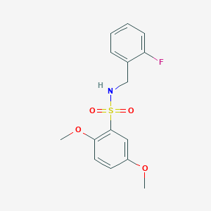 N-(2-fluorobenzyl)-2,5-dimethoxybenzenesulfonamide