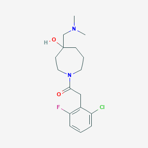 1-[(2-chloro-6-fluorophenyl)acetyl]-4-[(dimethylamino)methyl]-4-azepanol