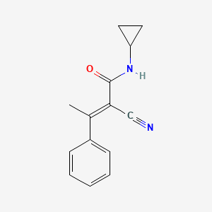 (2E)-2-cyano-N-cyclopropyl-3-phenylbut-2-enamide