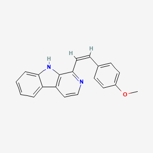 molecular formula C20H16N2O B5455014 1-[(Z)-2-(4-methoxyphenyl)ethenyl]-9H-pyrido[3,4-b]indole 