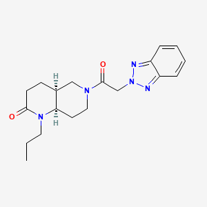 (4aS*,8aR*)-6-(2H-1,2,3-benzotriazol-2-ylacetyl)-1-propyloctahydro-1,6-naphthyridin-2(1H)-one