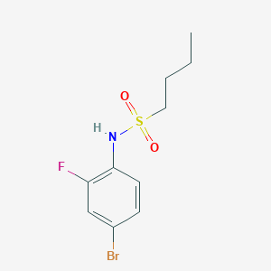 molecular formula C10H13BrFNO2S B5455025 N-(4-bromo-2-fluorophenyl)butane-1-sulfonamide 