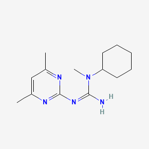 N-cyclohexyl-N'-(4,6-dimethyl-2-pyrimidinyl)-N-methylguanidine