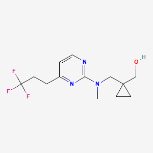 [1-({methyl[4-(3,3,3-trifluoropropyl)pyrimidin-2-yl]amino}methyl)cyclopropyl]methanol