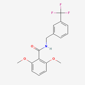 molecular formula C17H16F3NO3 B5455132 2,6-dimethoxy-N-[3-(trifluoromethyl)benzyl]benzamide 