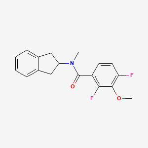 molecular formula C18H17F2NO2 B5455153 N-(2,3-dihydro-1H-inden-2-yl)-2,4-difluoro-3-methoxy-N-methylbenzamide 