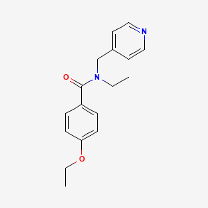 molecular formula C17H20N2O2 B5455178 4-ethoxy-N-ethyl-N-(pyridin-4-ylmethyl)benzamide 