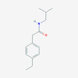 molecular formula C14H21NO B5455237 2-(4-ethylphenyl)-N-isobutylacetamide 