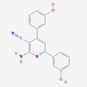 2-amino-4,6-bis(3-hydroxyphenyl)nicotinonitrile