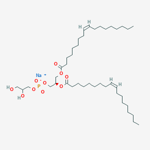 molecular formula C42H78NaO10P B054554 1,2-di-(9Z-octadecenoyl)-sn-glycero-3-phospho-(1'-rac-glycerol) (sodium salt) CAS No. 67254-28-8