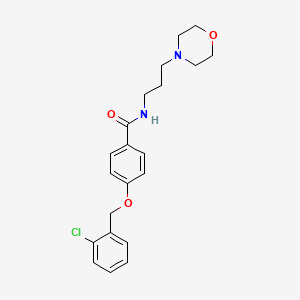 4-[(2-chlorobenzyl)oxy]-N-(3-morpholin-4-ylpropyl)benzamide