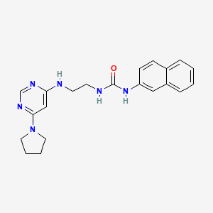 N-2-naphthyl-N'-(2-{[6-(1-pyrrolidinyl)-4-pyrimidinyl]amino}ethyl)urea