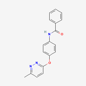 N-{4-[(6-methyl-3-pyridazinyl)oxy]phenyl}benzamide