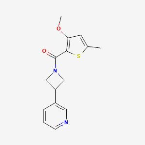 molecular formula C15H16N2O2S B5455487 3-{1-[(3-methoxy-5-methyl-2-thienyl)carbonyl]-3-azetidinyl}pyridine 