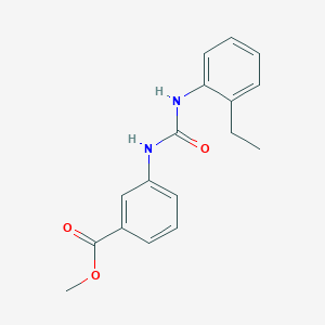 molecular formula C17H18N2O3 B5455502 METHYL 3-{[(2-ETHYLANILINO)CARBONYL]AMINO}BENZOATE 