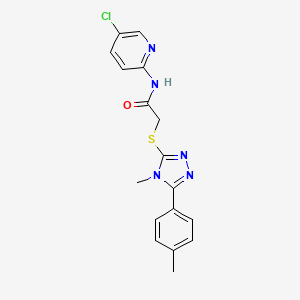 N-(5-CHLORO-2-PYRIDINYL)-2-{[4-METHYL-5-(4-METHYLPHENYL)-4H-1,2,4-TRIAZOL-3-YL]SULFANYL}ACETAMIDE