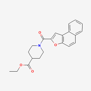 molecular formula C21H21NO4 B5455672 ethyl 1-(naphtho[2,1-b]furan-2-ylcarbonyl)-4-piperidinecarboxylate 