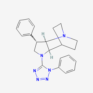 (2R*,3S*,6R*)-3-phenyl-5-(1-phenyl-1H-tetrazol-5-yl)-1,5-diazatricyclo[5.2.2.0~2,6~]undecane