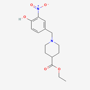 Ethyl 1-[(4-hydroxy-3-nitrophenyl)methyl]piperidine-4-carboxylate