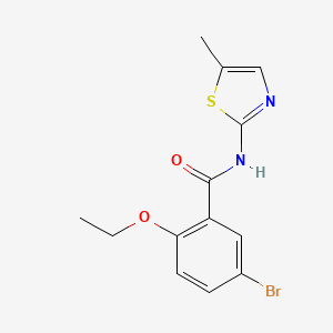 5-bromo-2-ethoxy-N-(5-methyl-1,3-thiazol-2-yl)benzamide